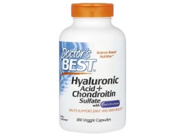Doctor's Best Hyaluronic Acid + Chondroitin Sulfate with BioCell Collagen, 180 vege caps Doctor's Best Hyaluronic Acid + Chondroitin Sulfate with BioCell Collagen, 180 vege caps